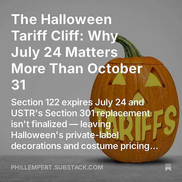 Section 122's flat 10% global tariff expired by statute at 12:01am today. What's replacing it: new Section 301 forced-labor tariffs of at least 10% on more than 80 countries